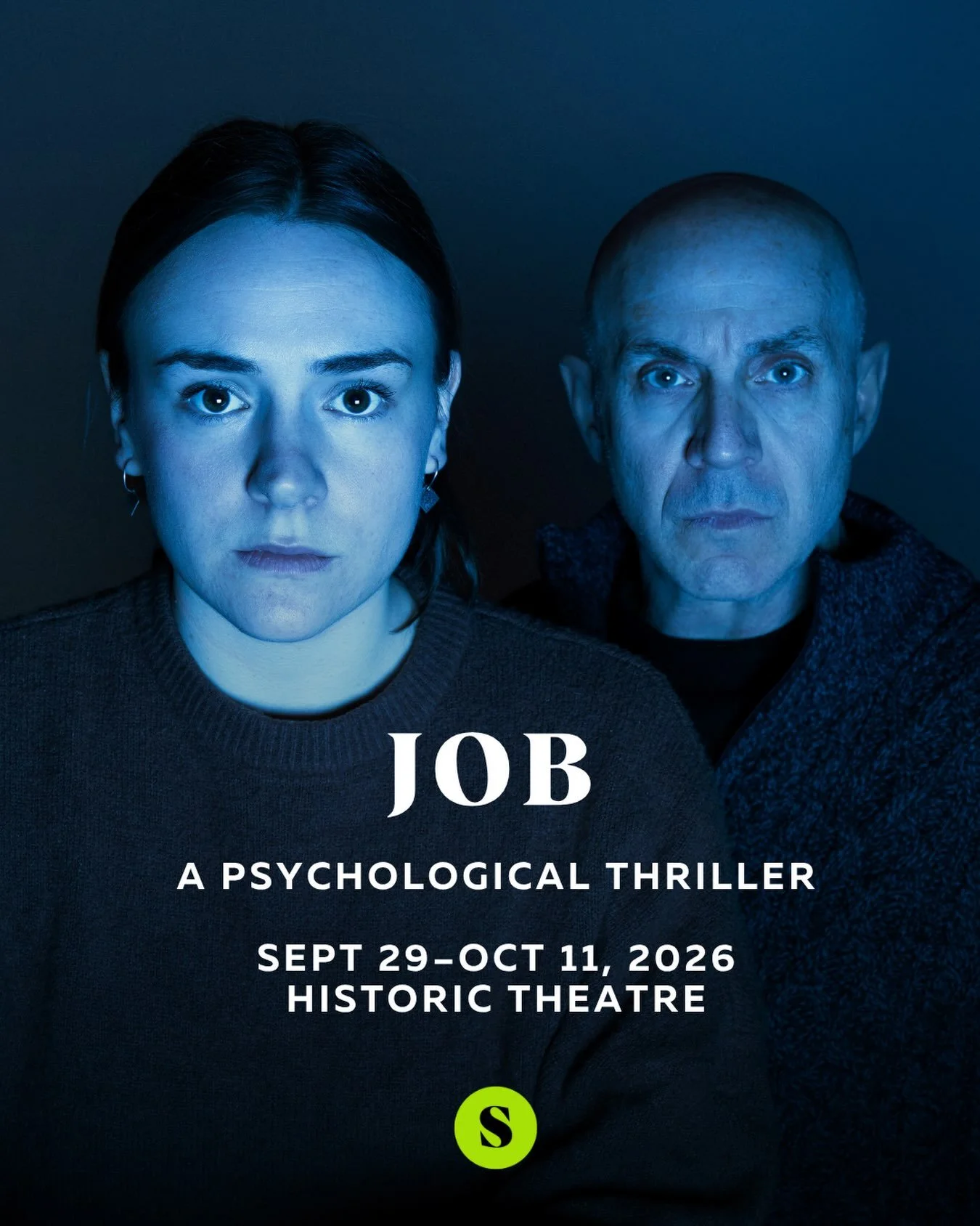 The Cultch presents a dark, psychological thriller from The Search Party where online life collides with offline reality. 

JOB follows Jane, who is placed on leave from her job after a viral video meltdown. She arrives in the office of crisis therap