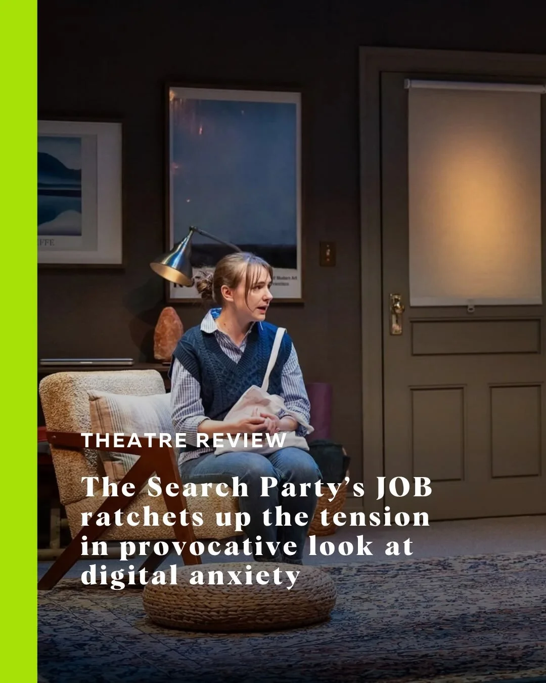 At The Cultch, strong acting and a sharp script that&rsquo;s packed with memorable lines give life to a play that&rsquo;s hit an intergenerational nerve. 

Head to Stir for the theatre review of JOB. 

__
Theatre, Performing Arts, Vancouver, Arts and