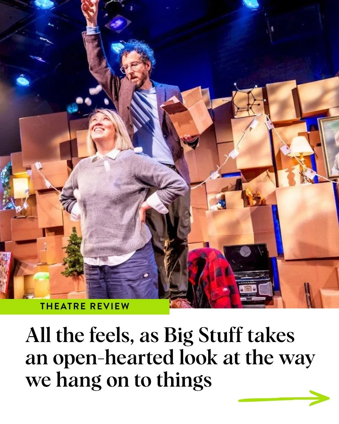 A moving, authentically funny look at humans &ldquo;laying it all out on the stage, literally and figuratively&rdquo;. 

Read the full theatre review at Stir. 

📦 Recommended at @theartsclub 

___
#livetheatre #vancouver #comedy #vancouverarts