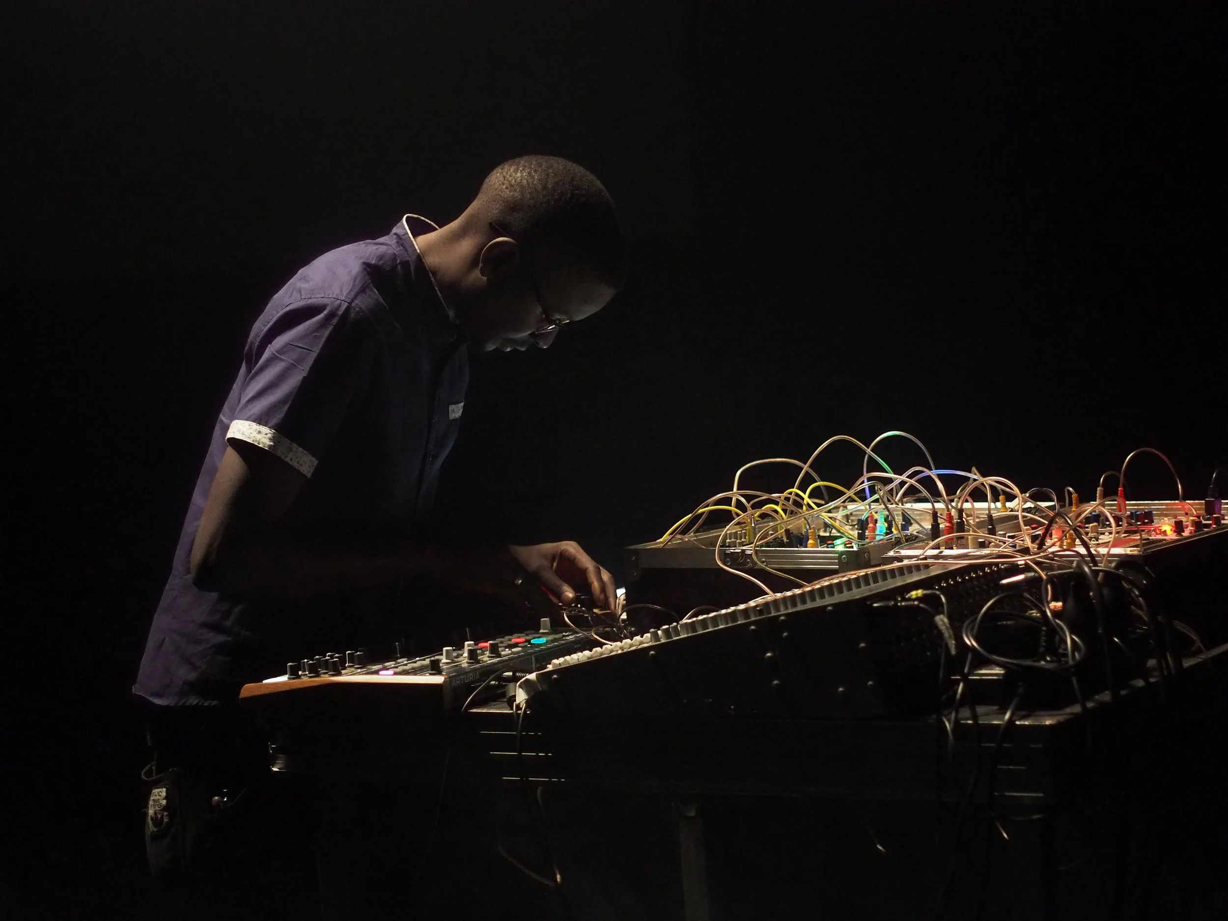 Afrorack plays his DIY modular synthesizer in a Vancouver New Music ...