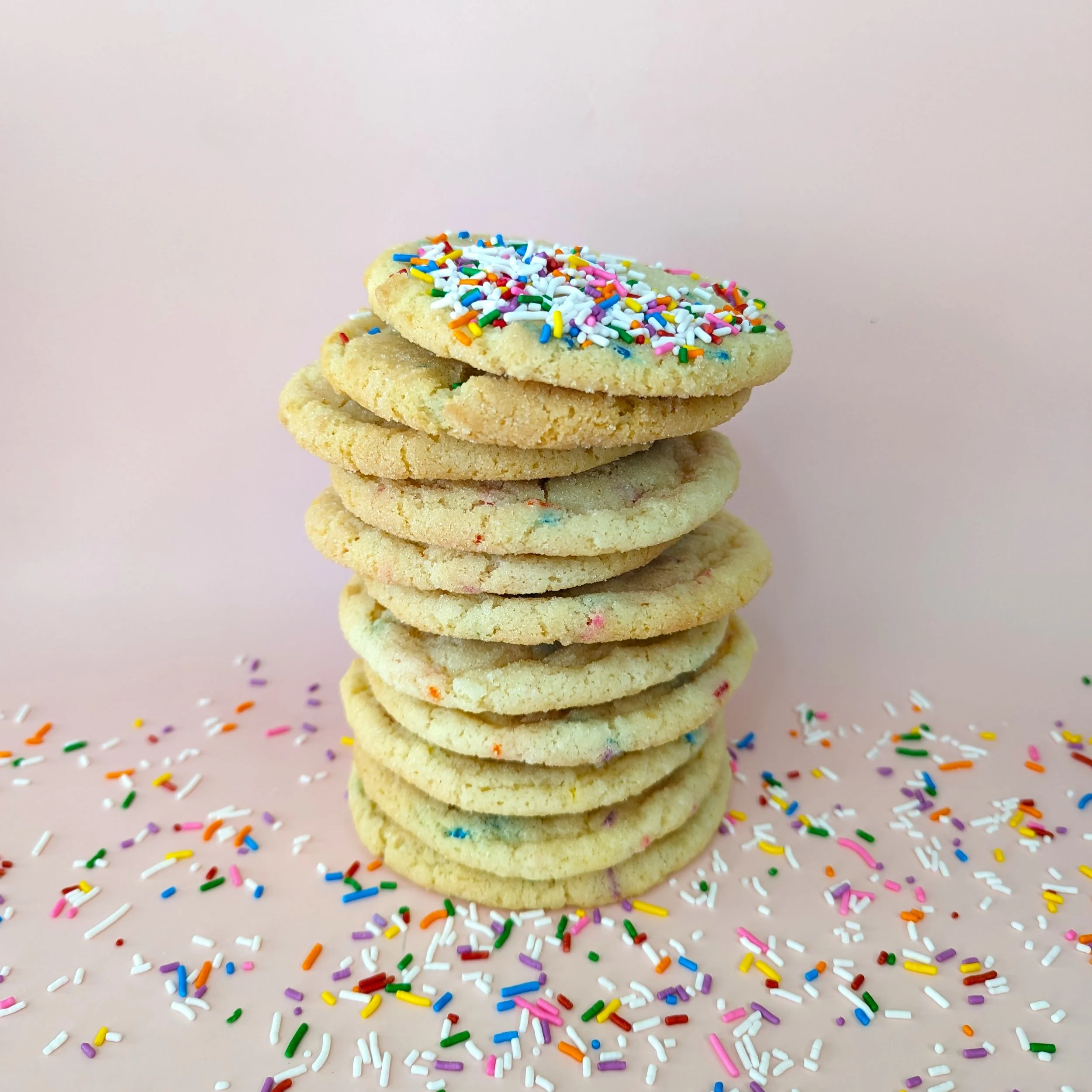 Vanilla Sprinkle Cookies — Milk & Cookies