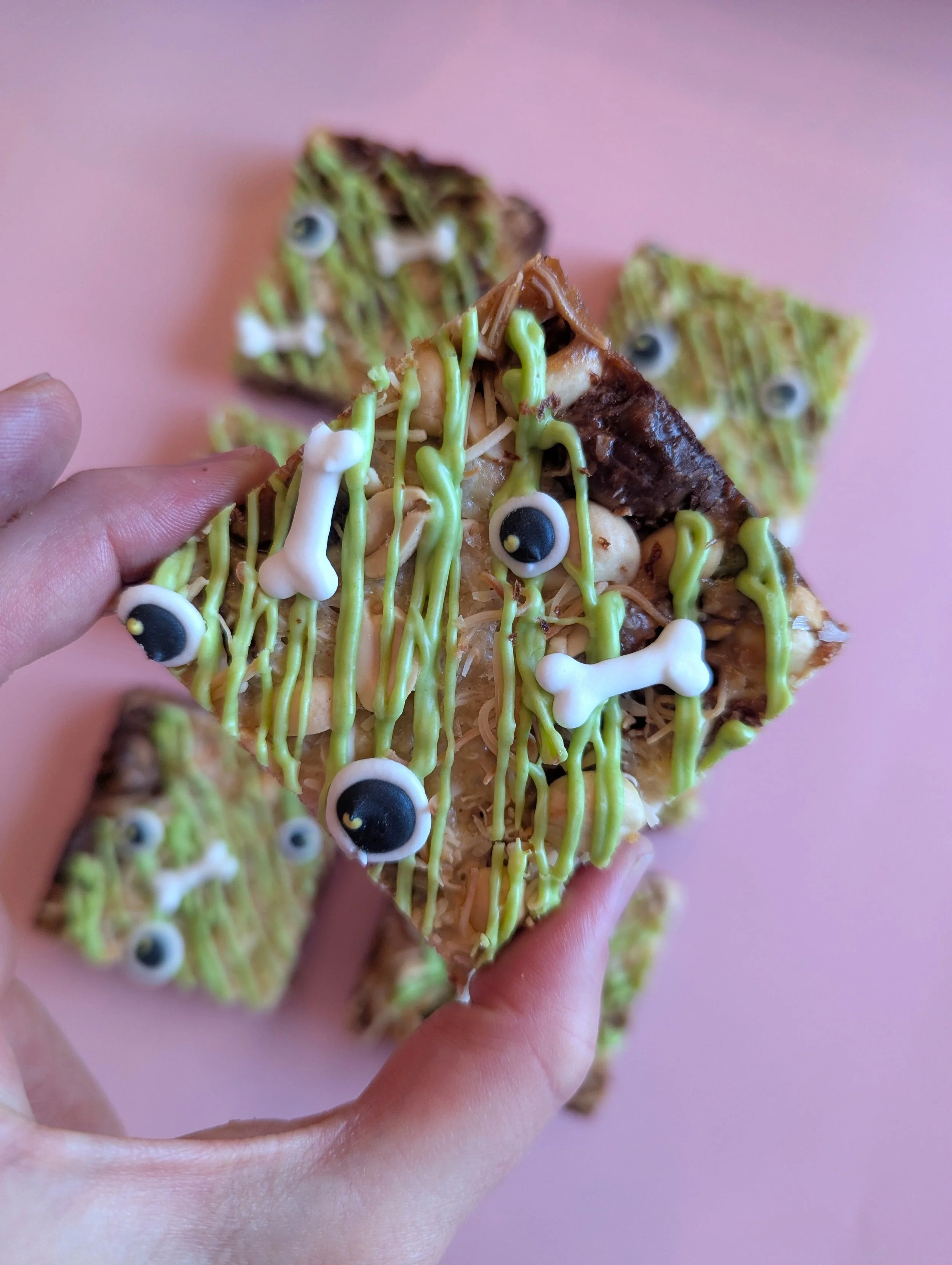 Halloween Candy Magic Bars