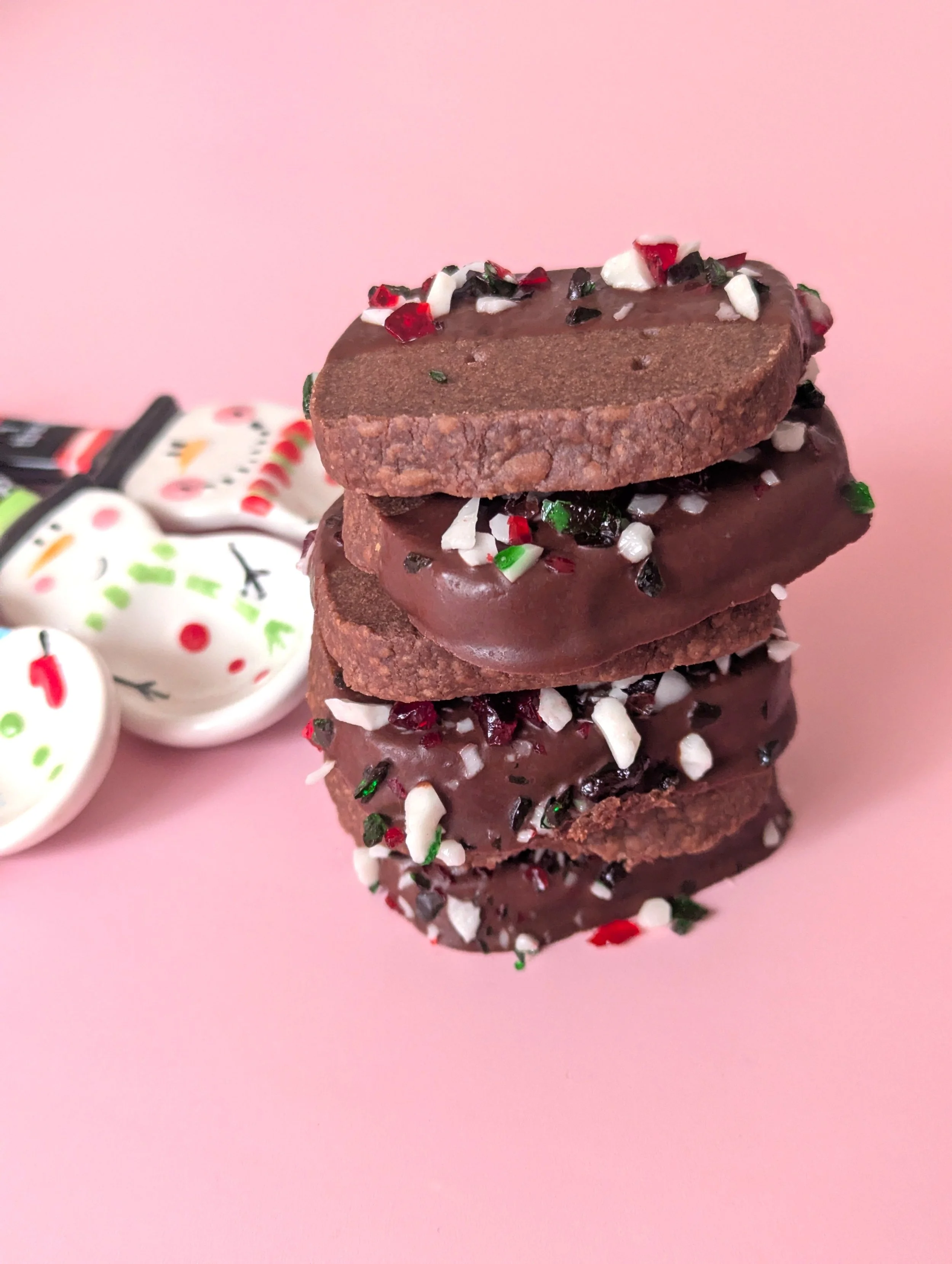 Peppermint Mocha Shortbread