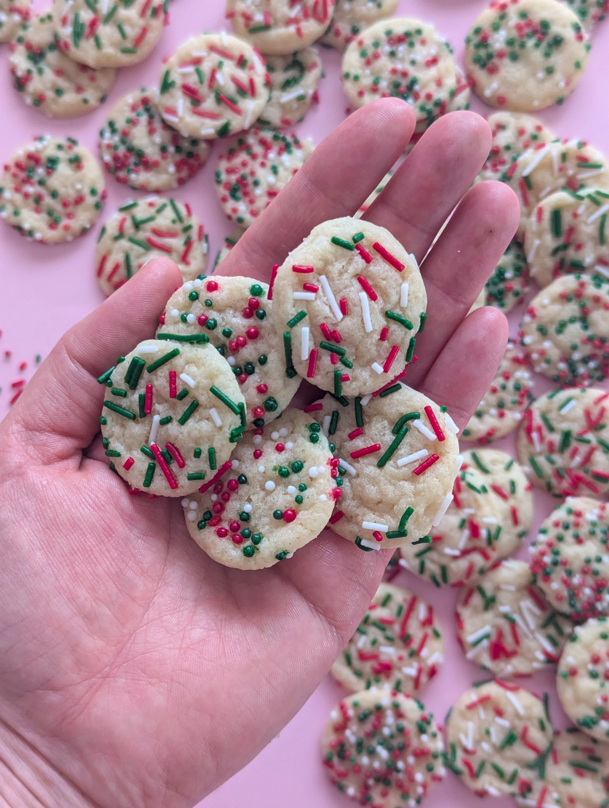 mini christmas sprinkle cookies in hand.jpg
