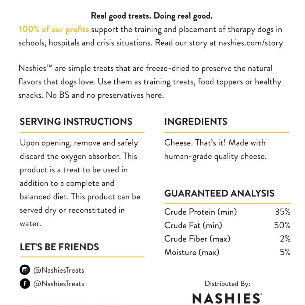 Nashies Freeze-Dried Dog Treats — The Barkday Planner