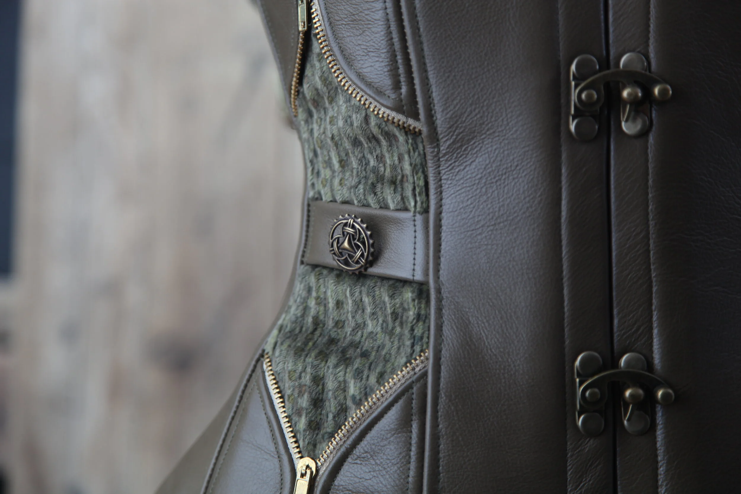 Steampunk Corset | Earth Tones Underbust Corset | Festival Wear | Costume Party | Designer Corset | | Eugene Oregon | Wedding Gift | Steampunk Bridesmaid | Cosplay Costume | Leather Waist Cincher