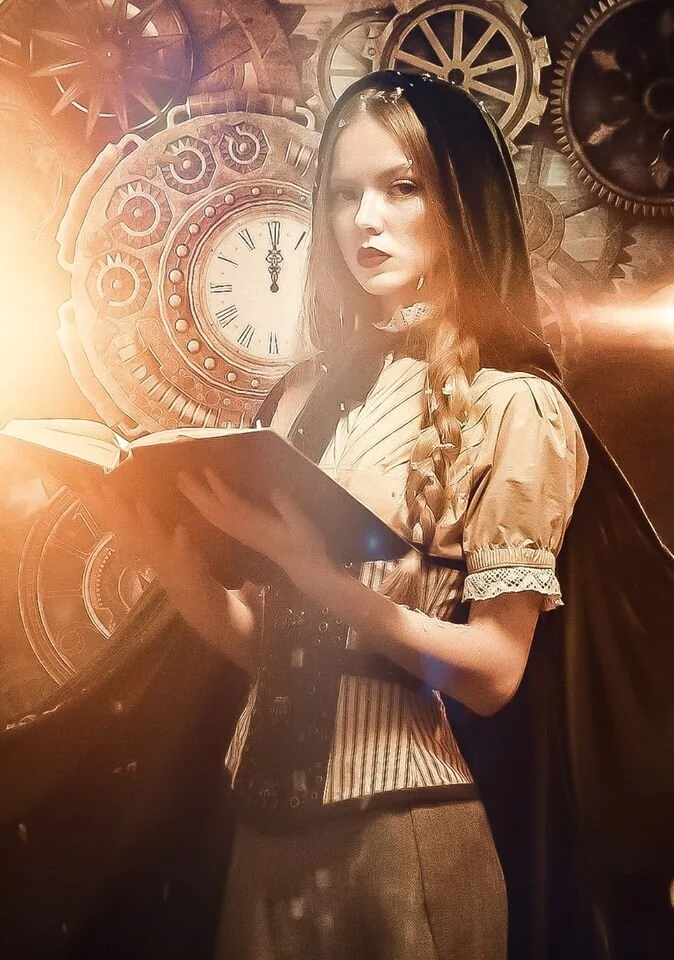 Steampunk Pinstripe  Corset