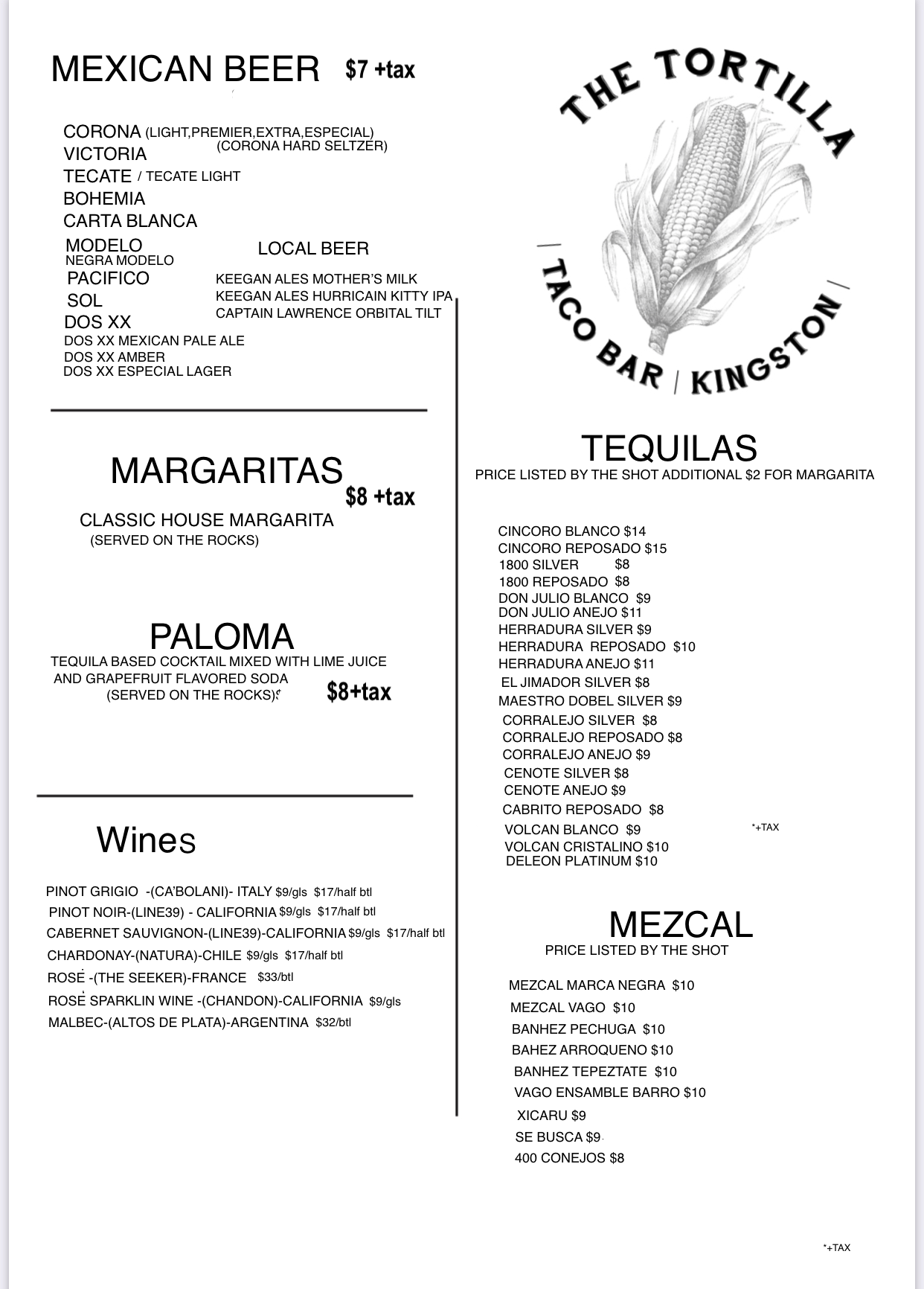 THE TORTILLA TACO BAR