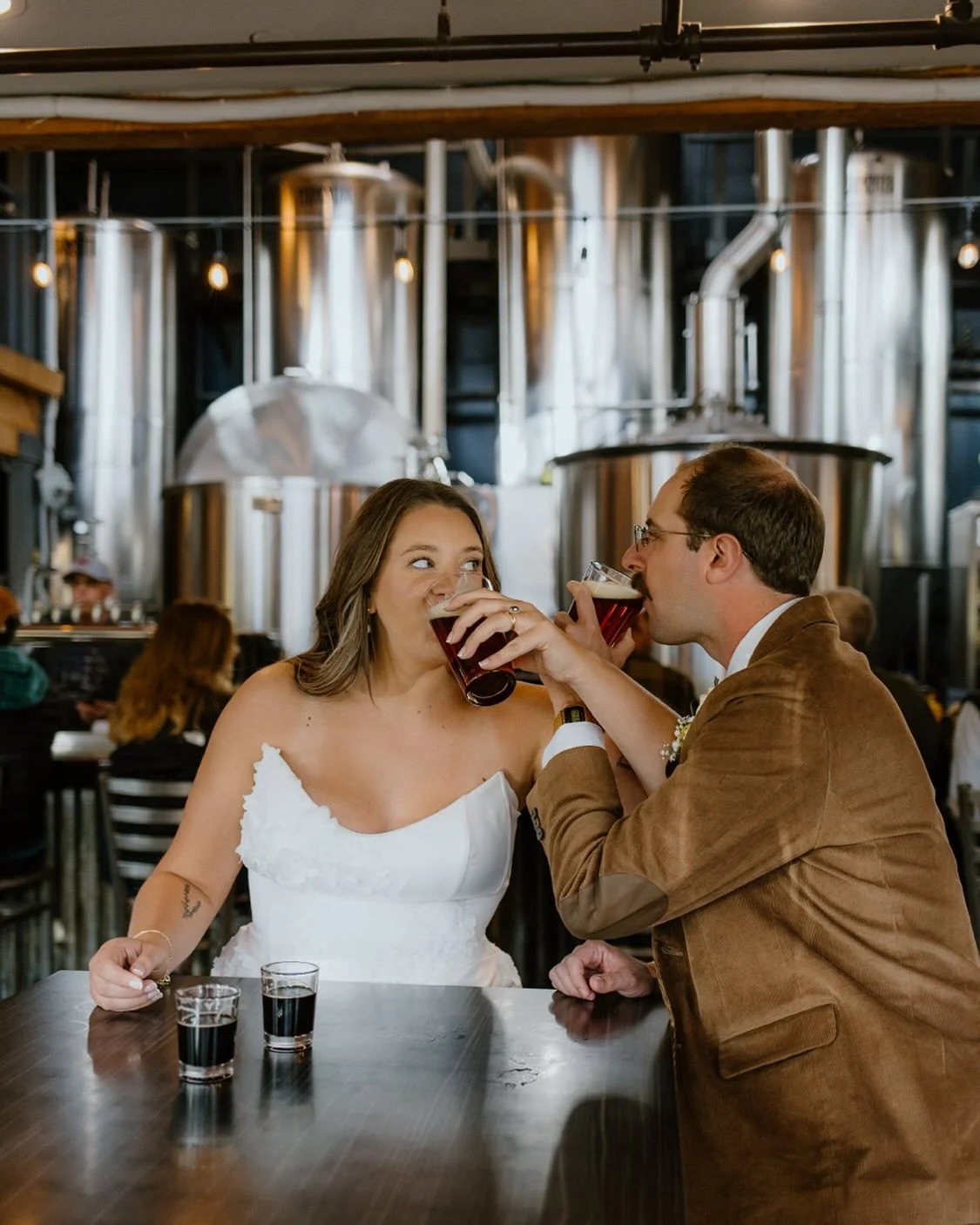 Cheers to the weekend!!!!

&amp; cheers to @breckbrew for letting these two end their big day with celebratory Avalanche Amber Ales🍻