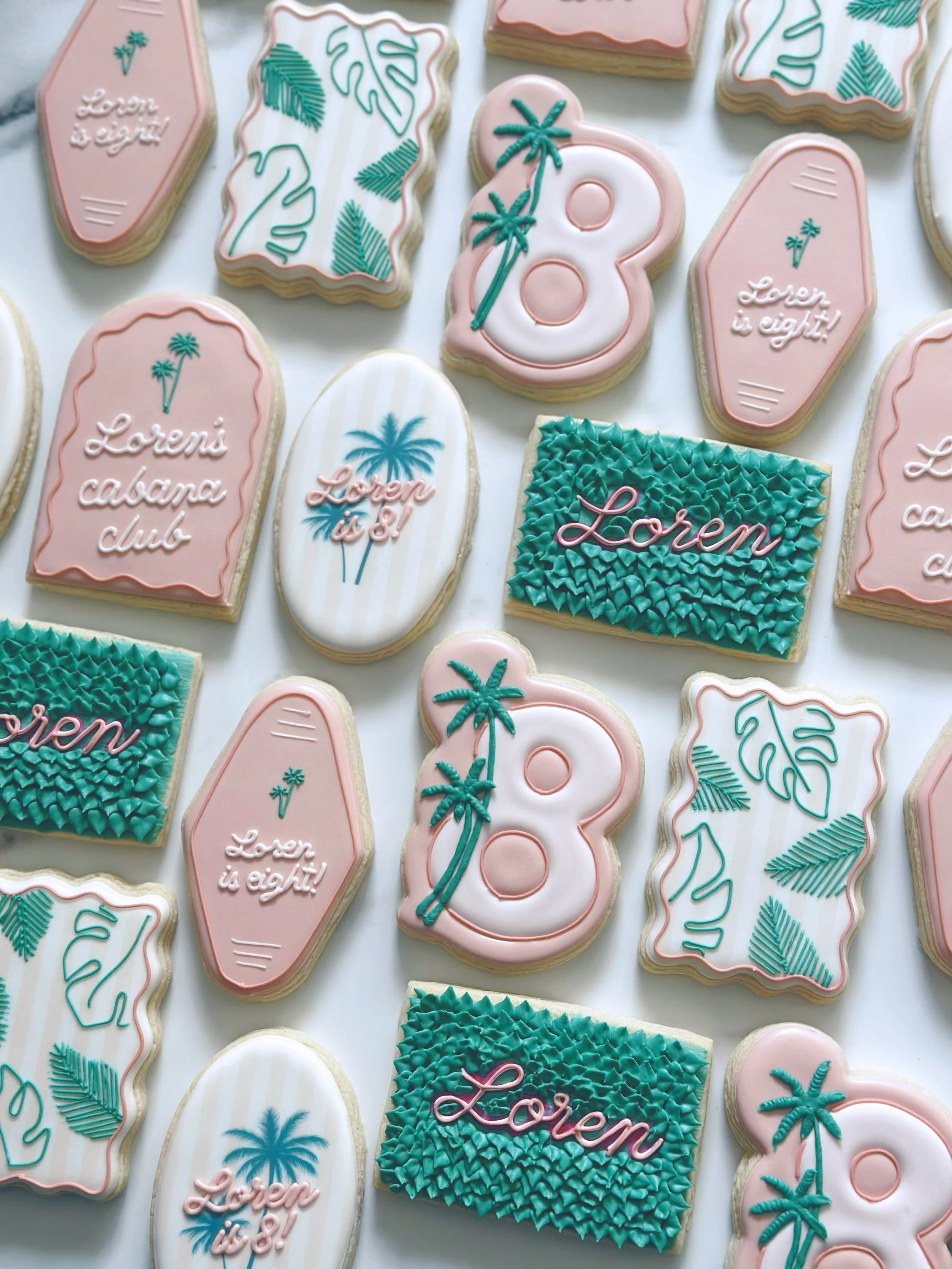 Cabana club cuties 🌴

#birthdaycookies #cabanacookies #cabanaclubcookies #decoratedcookies #sugarcookies