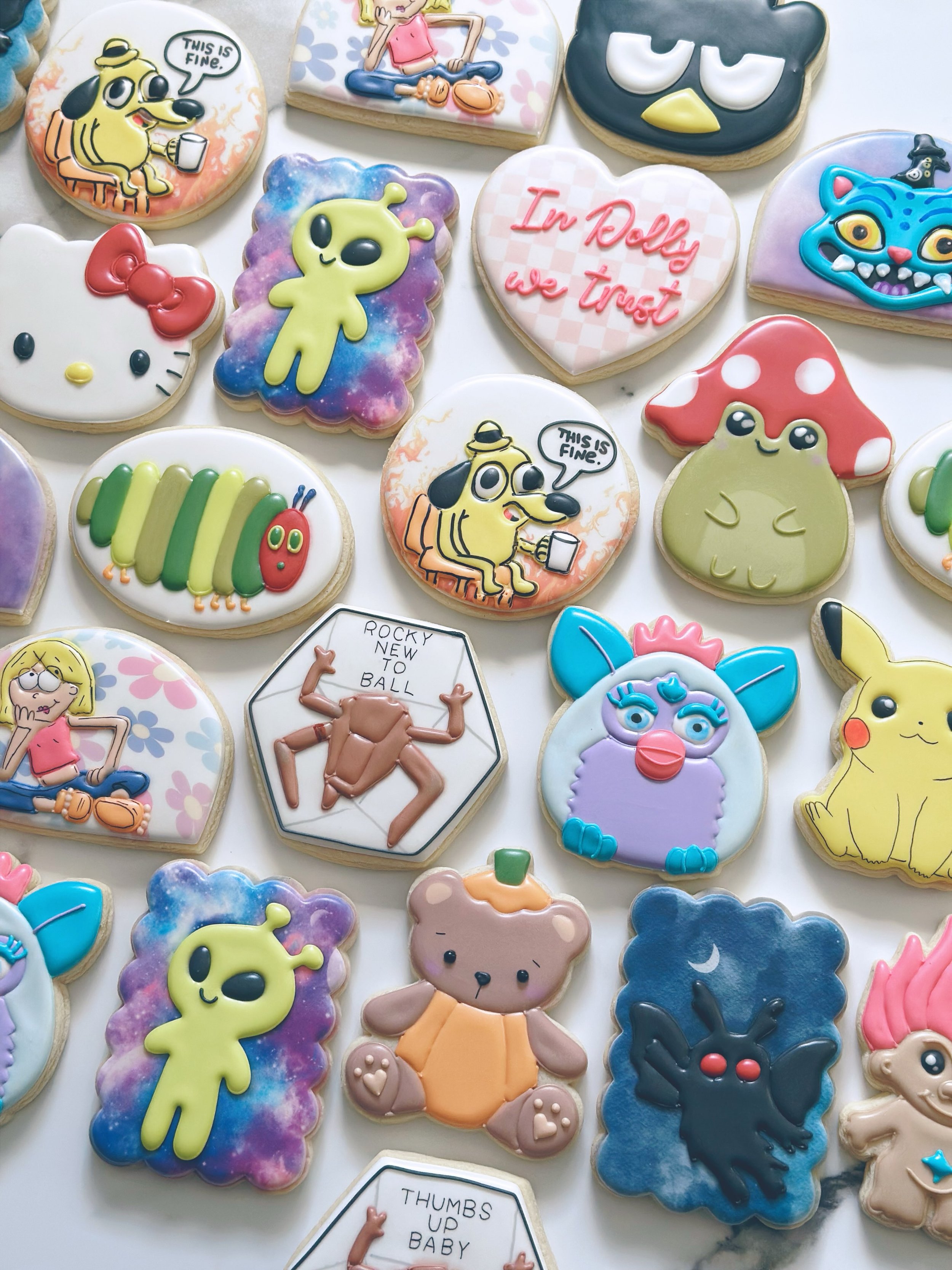 Reasons I like to do pop ups:
1. I get to make weird designs that I&rsquo;ve been dying to do 
2. I get to talk to you all in person! This job is pretty isolating and it&rsquo;s nice to be social sometimes
3. I can share my treats with new people 🫶?