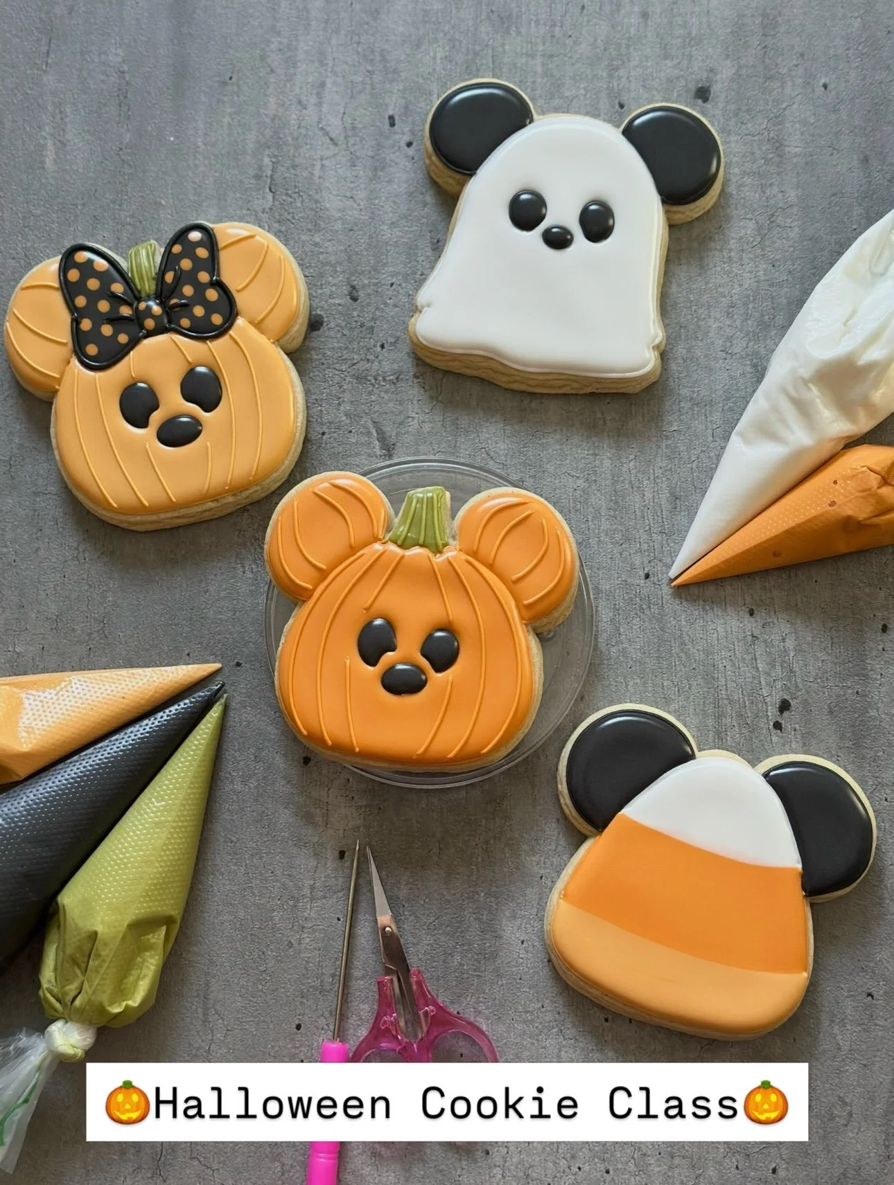 Halloween Cookie Class!

Come decorate cookies with me! 

📍Crafted Art Club @craftedartclub in Coconut Creek
📅 Saturday, October 10th from 1pm-3pm
🏷️ $45

Details:
Includes 4 vanilla bean almond cookies, icing bags, tools and guided instruction. T