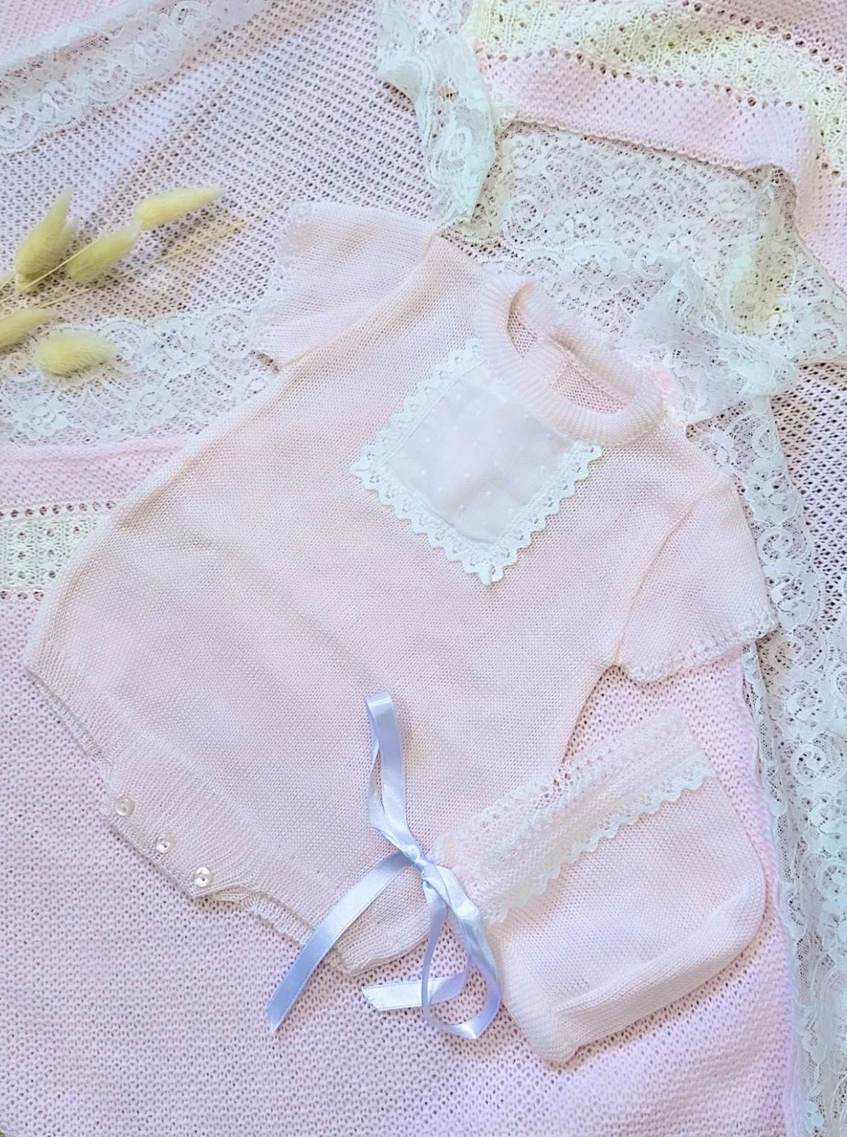 Mabel Romper - Pink Candy Floss