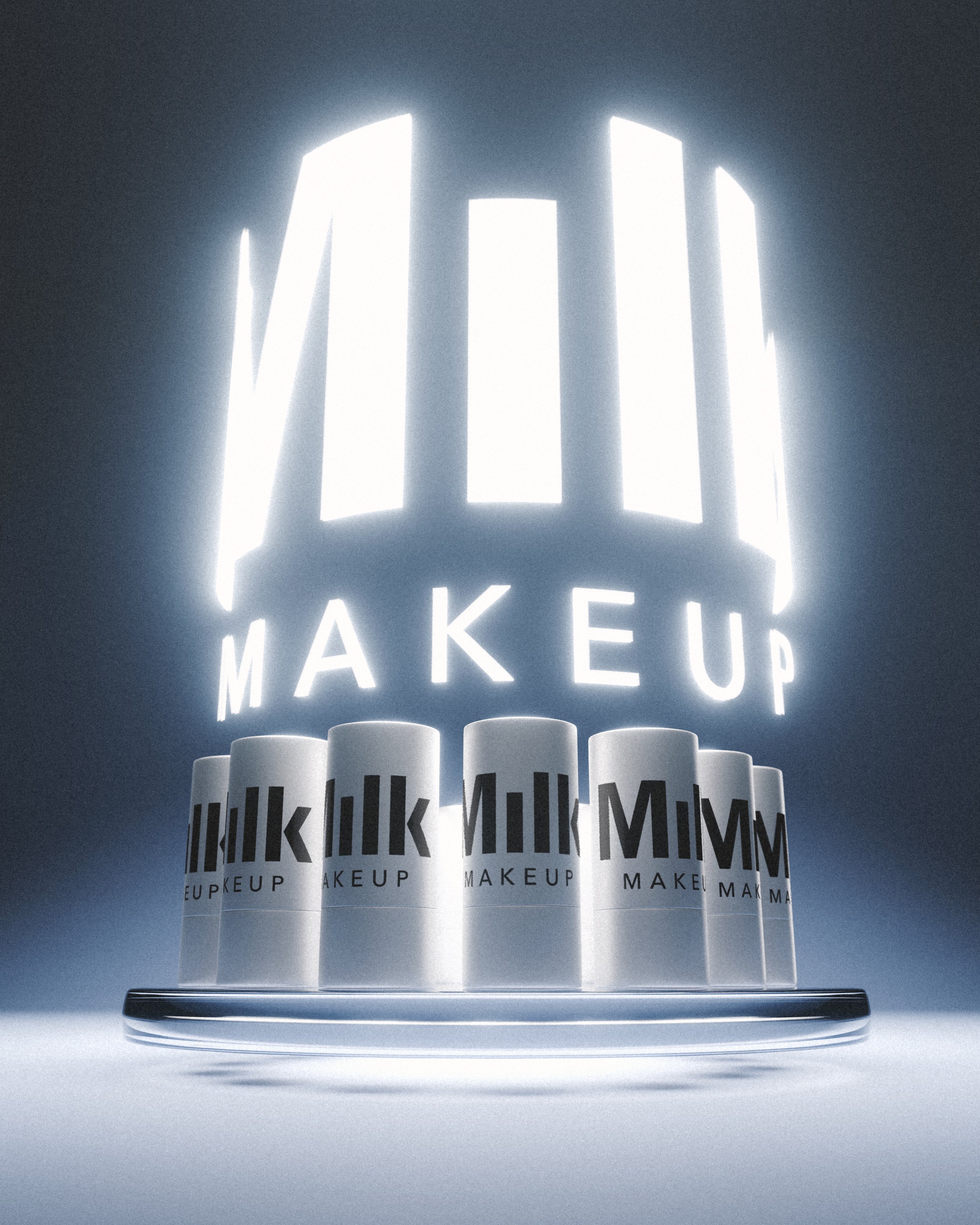 Milk Makeup's next-generation multi-use sticks, reimagined in CGI by NYC beauty & skincare photographer Carlos Montelara. carlosmontelara.com