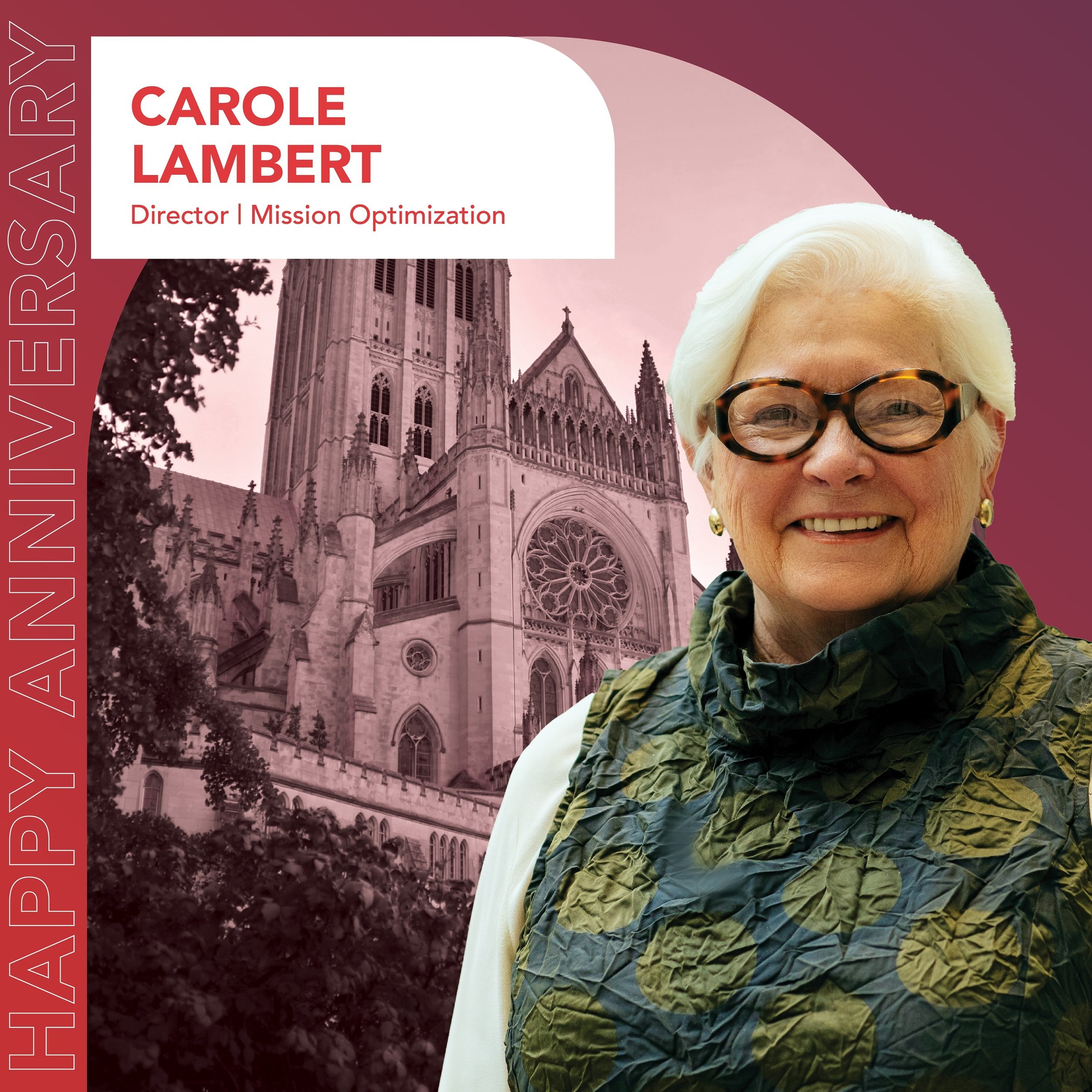 Four years ago, Carole Lambert came to us after a highly accomplished career in the healthcare field. To put into words all that Carole does daily as our Director of Mission Optimization would be impossible. Suffice to say, she keeps an enormous amou