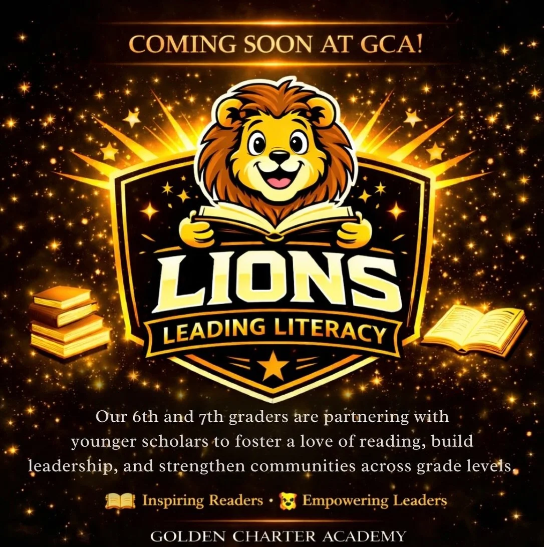 📚✨ It&rsquo;s Read Across America Week, and we&rsquo;re excited to launch something special at Golden Charter Academy!

Introducing Lions Leading Literacy 🦁📖 &mdash; our brand new mentoring initiative where our 6th and 7th grade scholars partner w