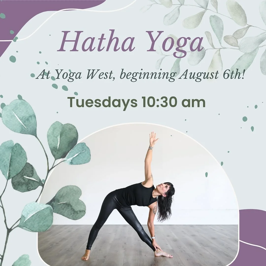 New class: Starting August 6th I&rsquo;ll be teaching a Hatha class at @yogawest_napa - every Tuesday at 10:30am! This class will be focused on meditation, breathwork, and foundational poses, and is perfect for all levels. 
.
.
.
Hope to see you in t