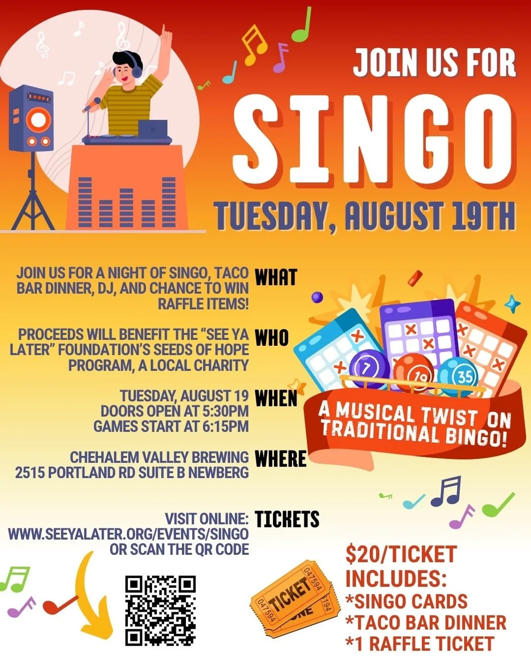 Singo! bingo with music