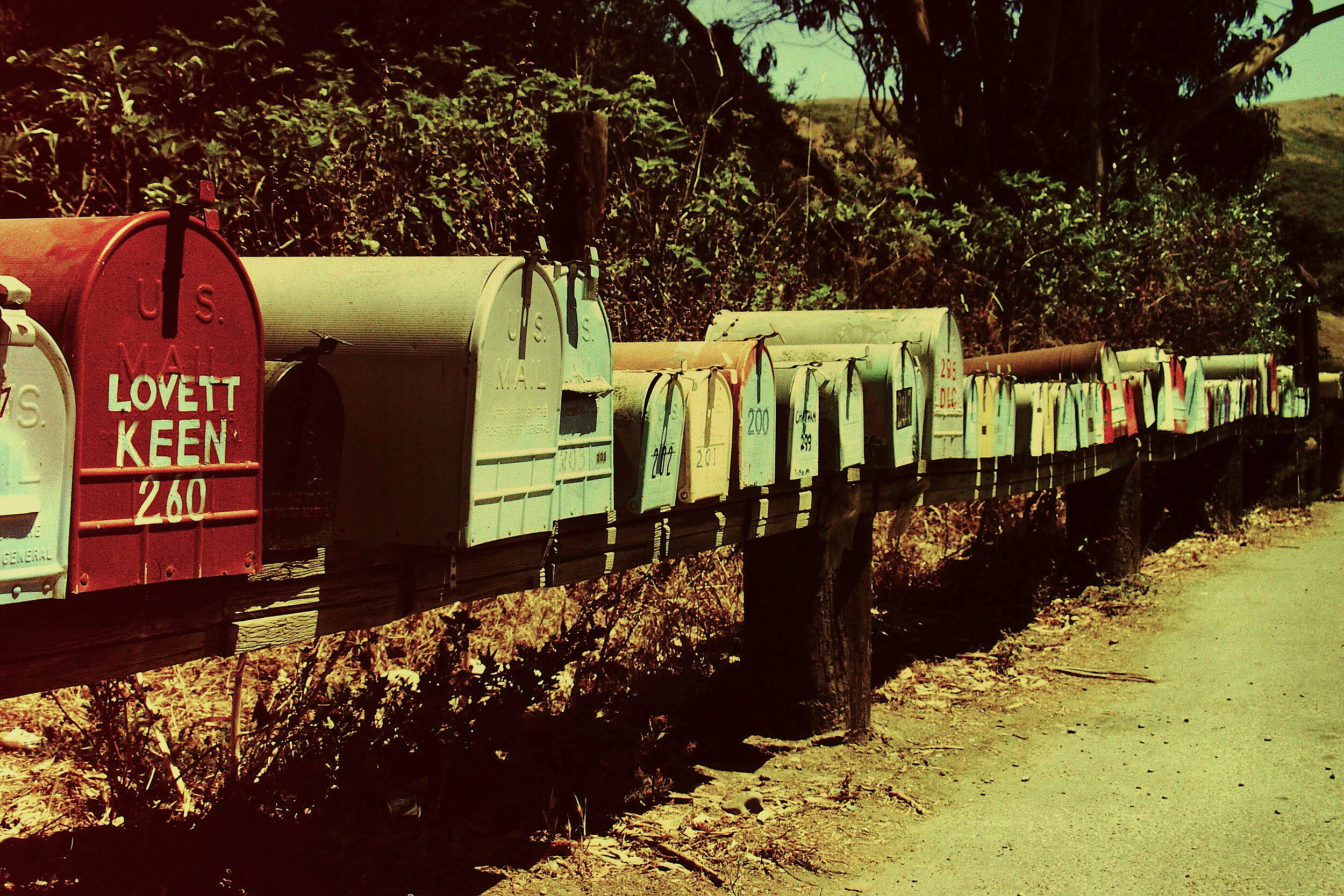 San Fransisco Mailboxes. I was here with Beth on our way to Hawaia 1986.