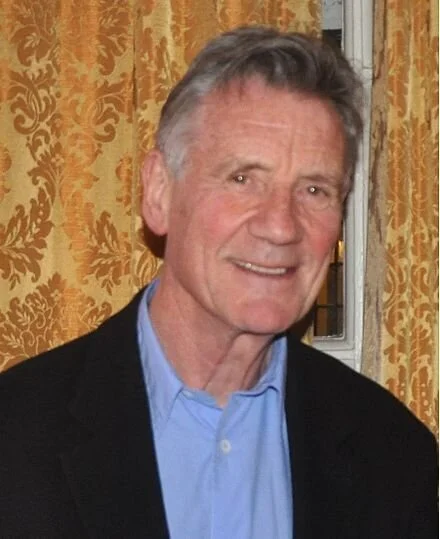 Sir Michael Palin. One of my favorite People! Originally in Monty Python, he eventually, among many other things, became my favorite travel documentarian.