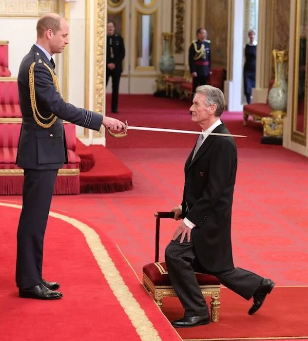 Here is Michael Palin being Knighted! Awesome.