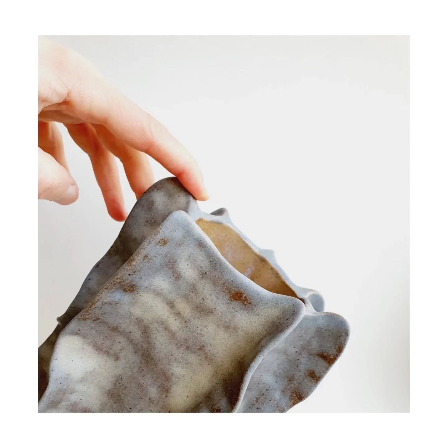 Relics of a past realm. 
Wave vase in 'granite' glaze 
available at
dobosceramics.com 
link in bio