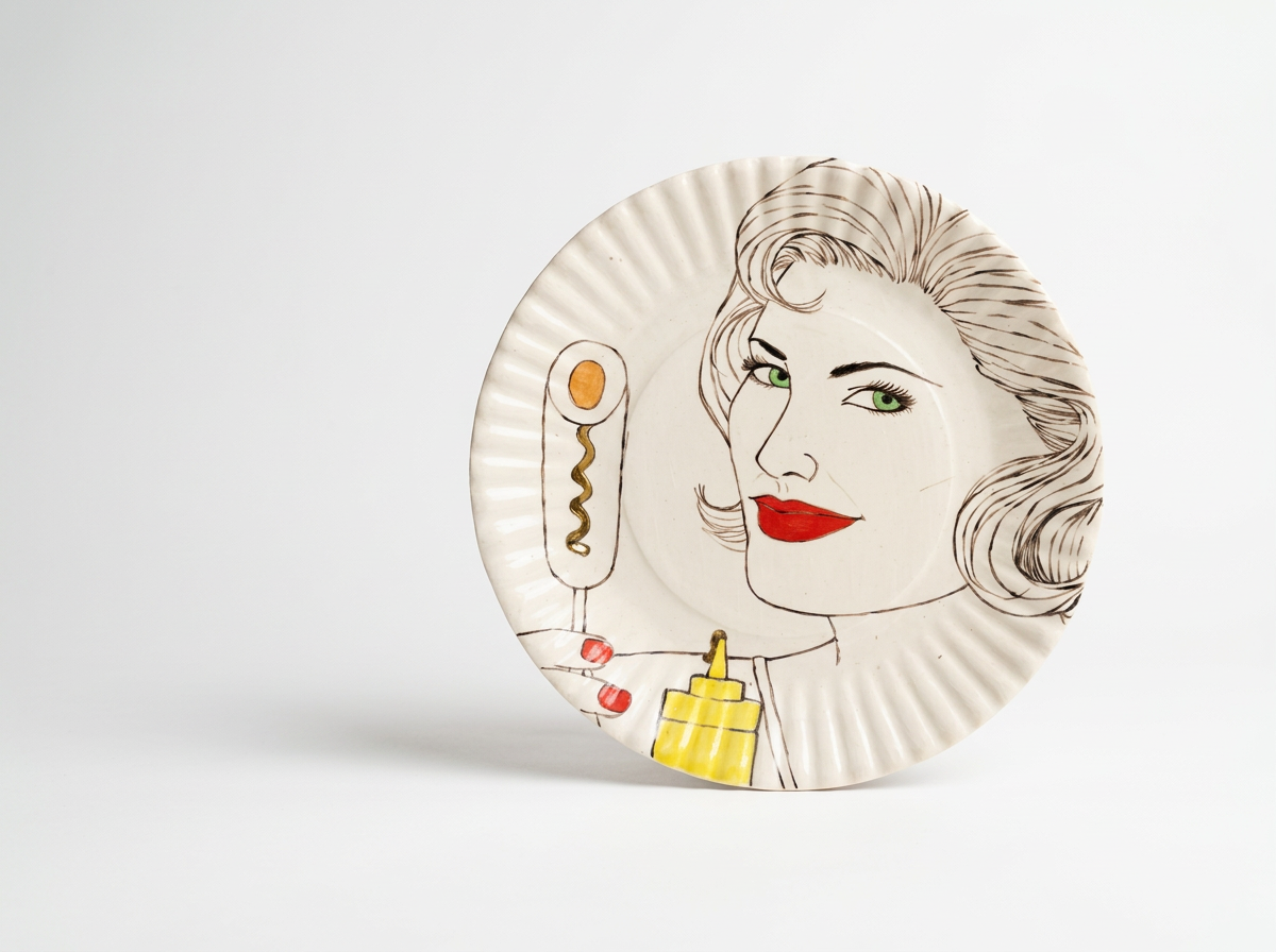 Shalene Valenzuela - Fine Dining Plate - Dog on a Stick