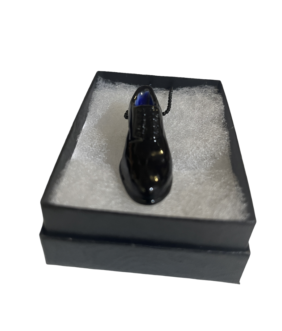 Carmen Lang - Left Black Loafer Necklace