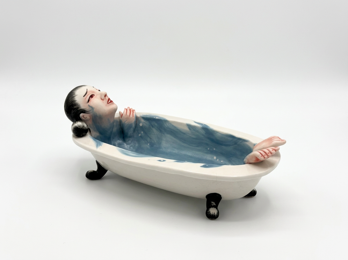 Patti Warashina - Dish in a Tub I