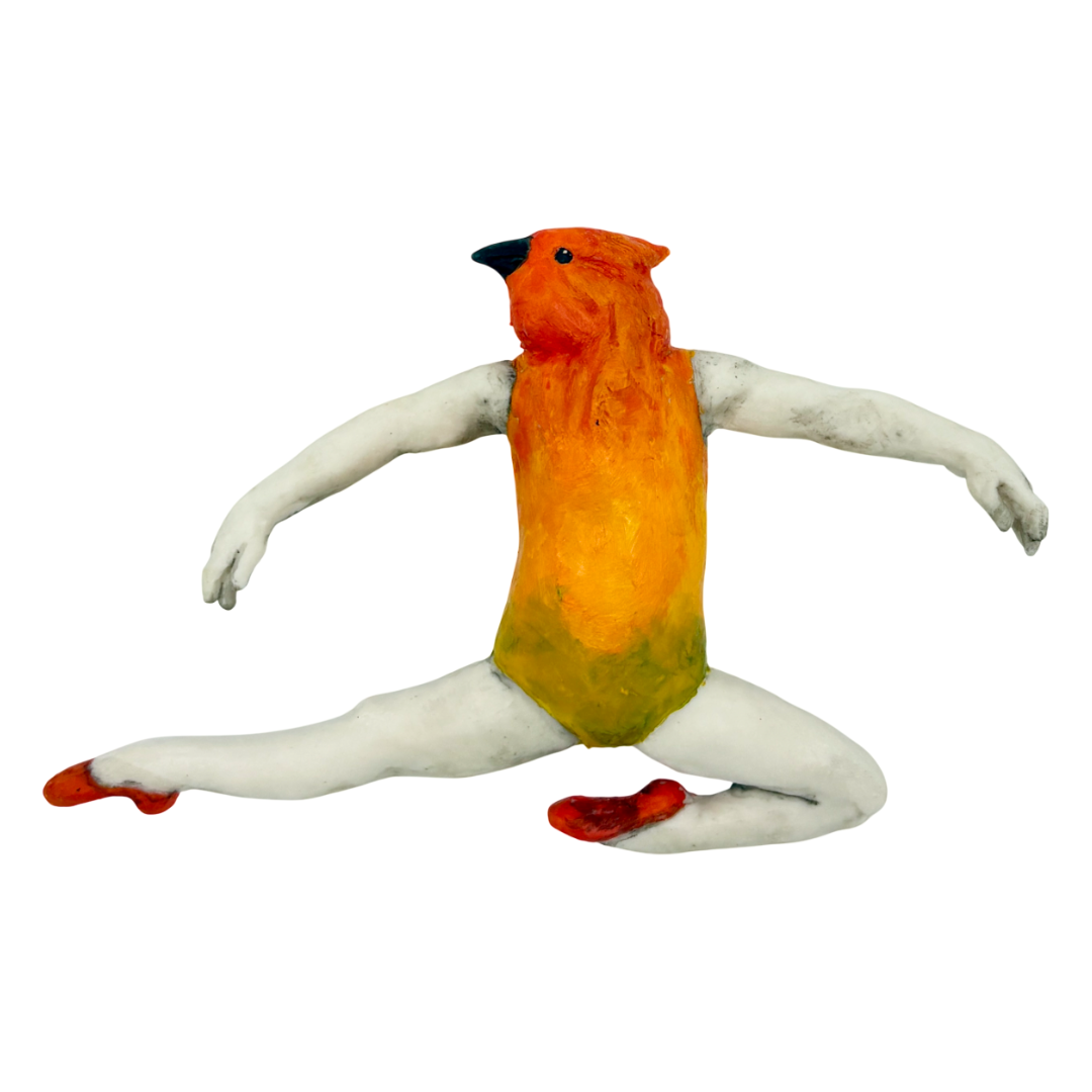 Margaret Keelan - Orange Ballerina Bird #1
