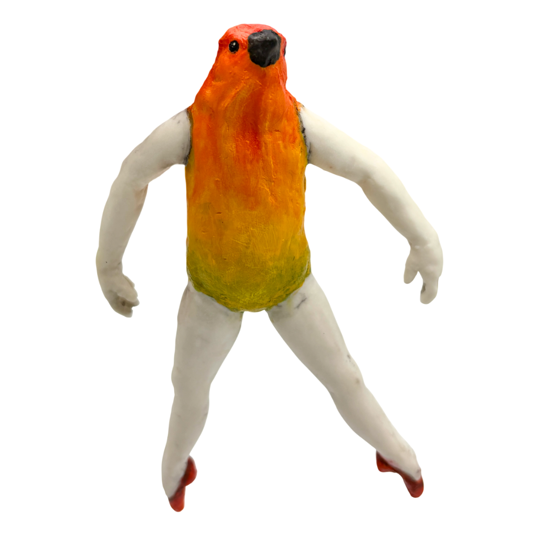 Margaret Keelan - Orange Ballerina Bird #3