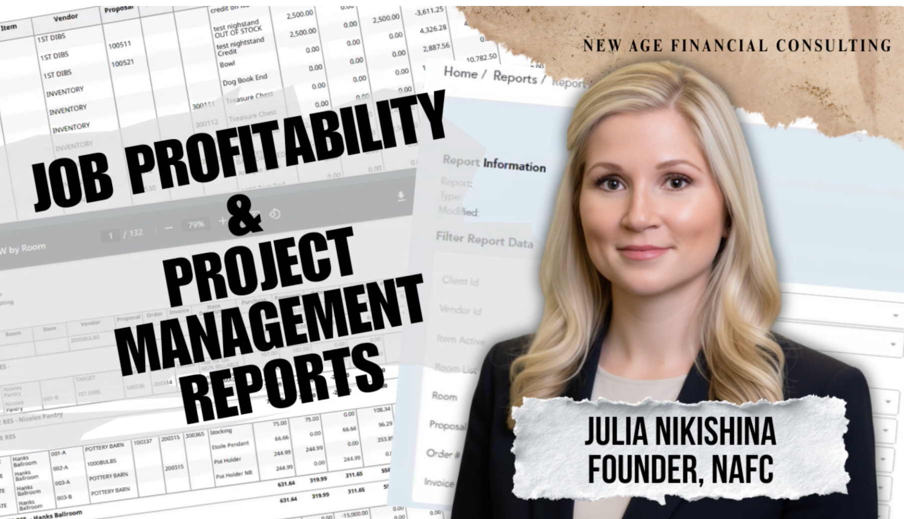 Job Profitability &amp; Project Management Reports