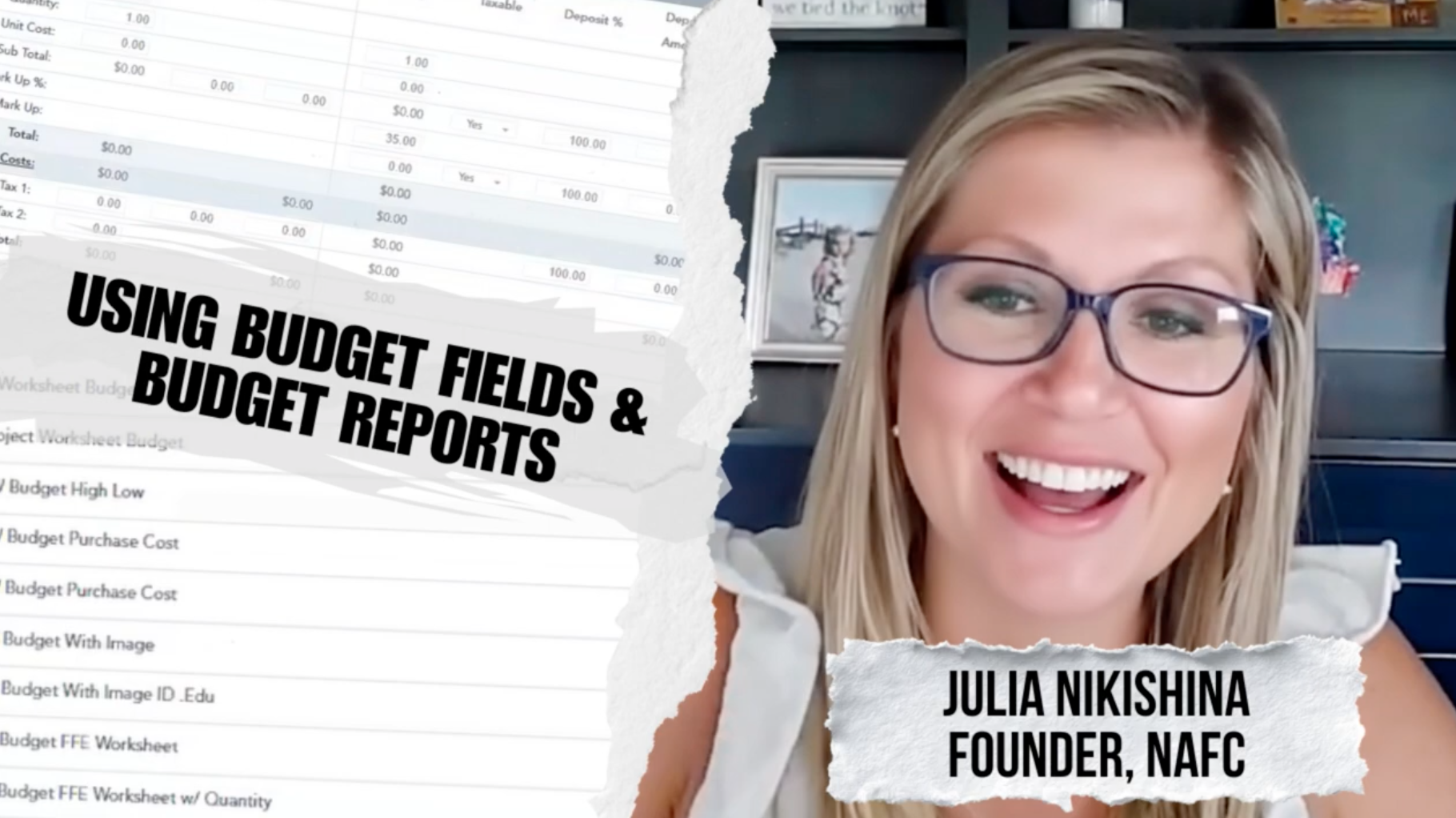 Using Budget Fields &amp; Budget Reports