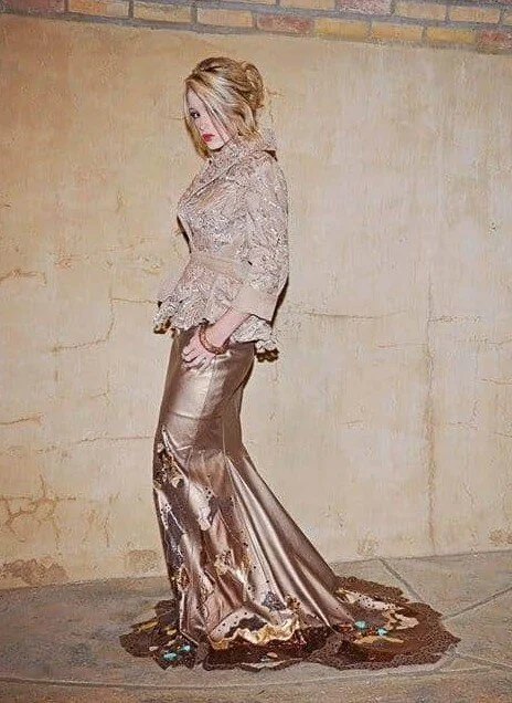 CHARISMA GOWN  J. Ewing Designs Custom Leather Rodeo Queen Dresses