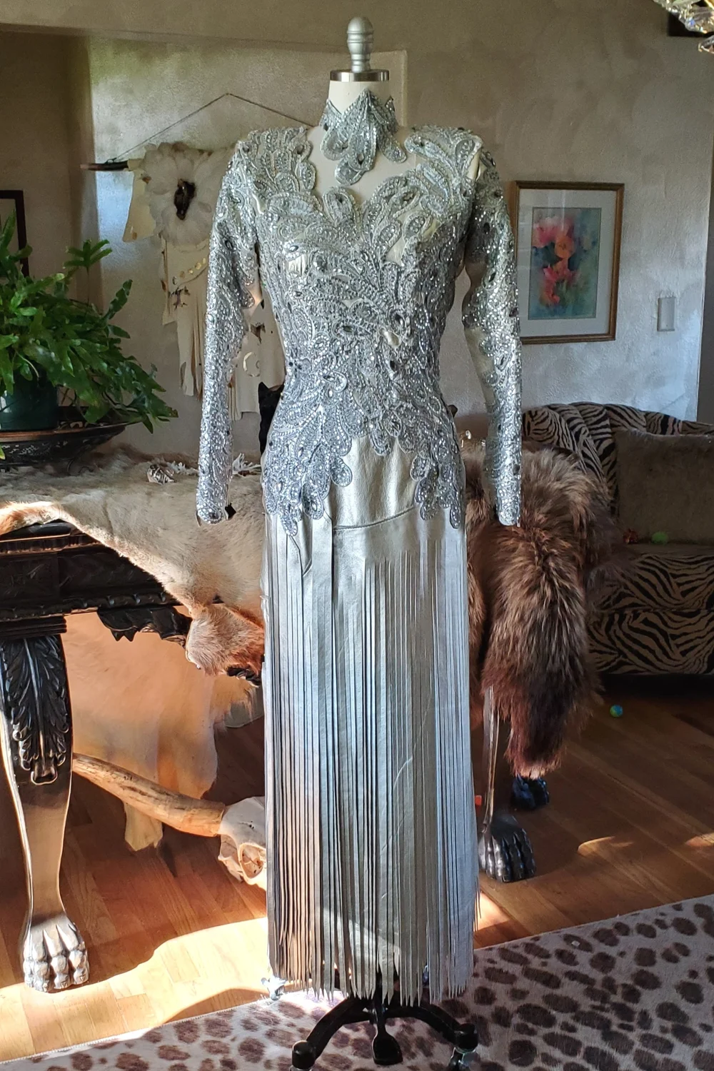 SILVERADO GOWN  J. Ewing Designs Custom Leather Rodeo Queen Dresses