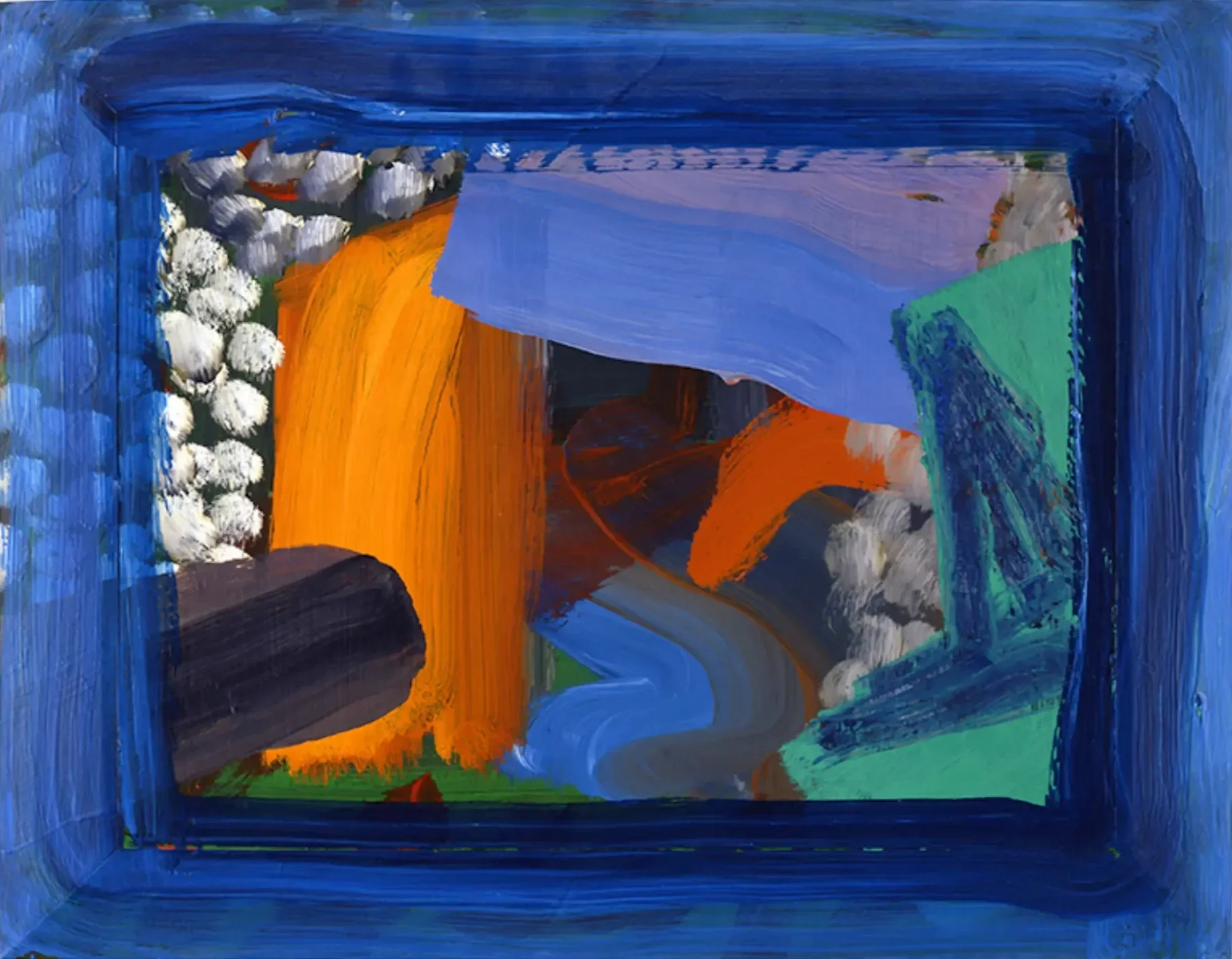 An influence may give you permission without telling you what to do. This is a Howard Hodkin painting. 