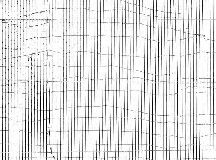 "Fence Grid," 22.25 inches x 30.5 inches, archival inkjet print on paper, © 2016 Leslie Parke