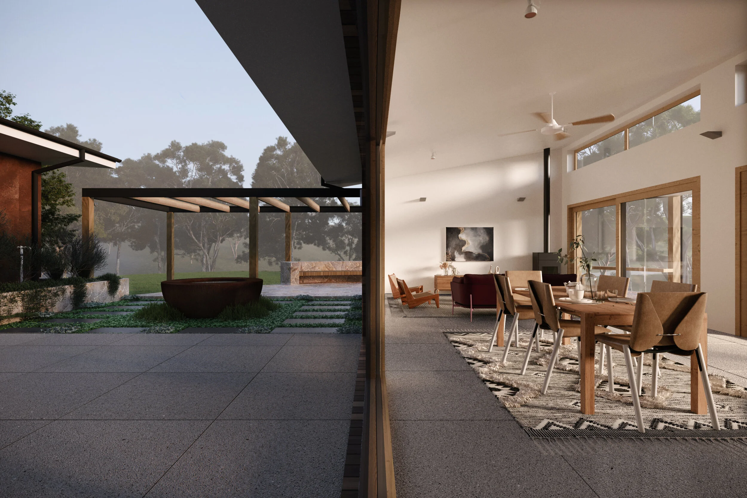 Certified Passive House, Courtyard Design, Kangaroo Valley Shoalhaven NSW