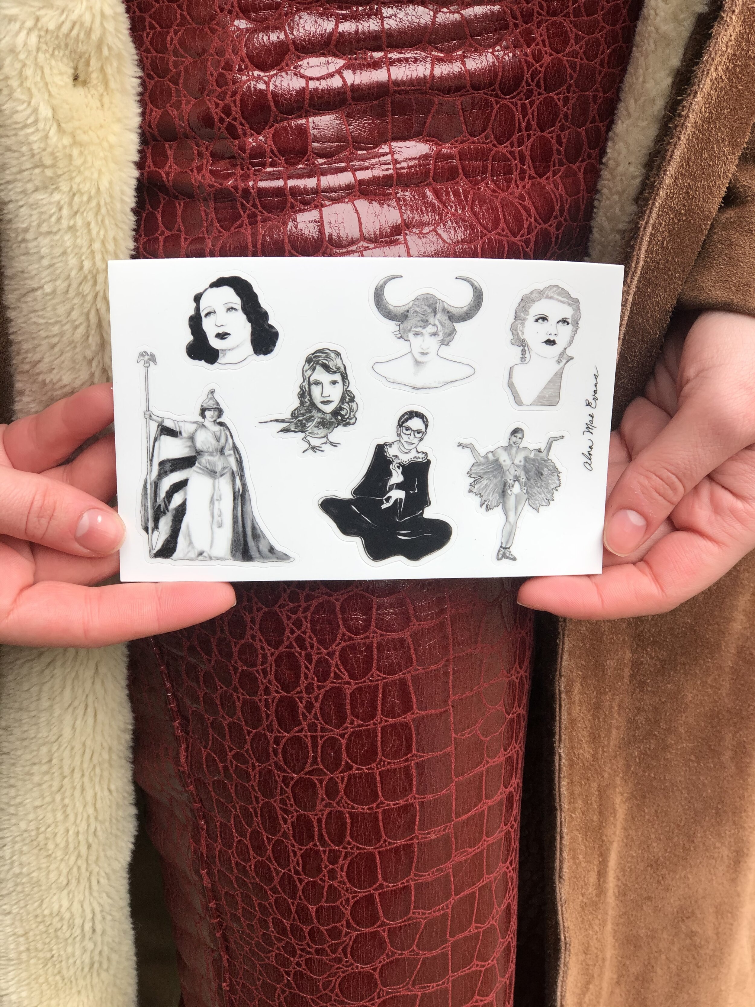 Ladies Mini Sticker Set