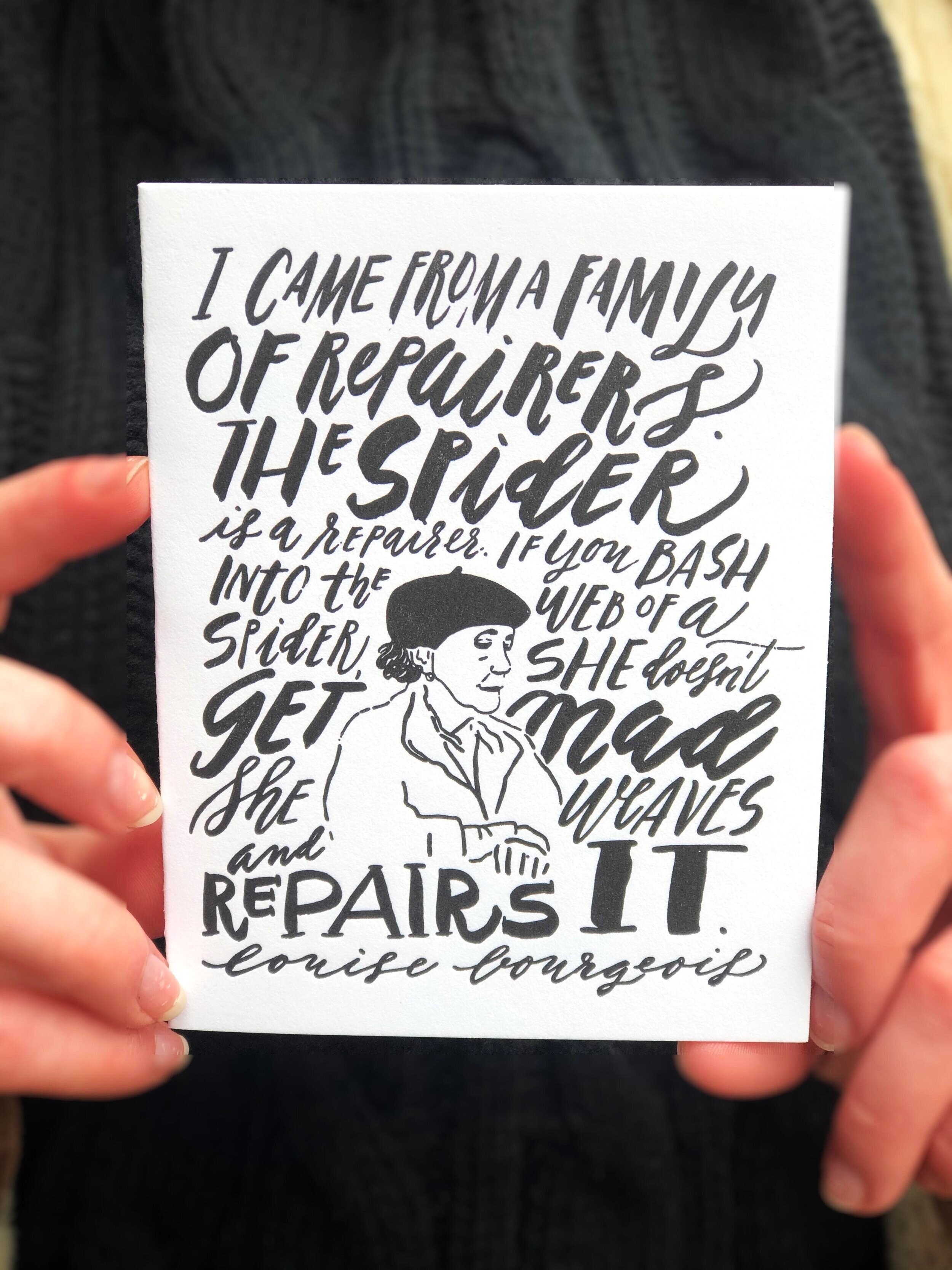 Weaver... Louise Bourgeois Card