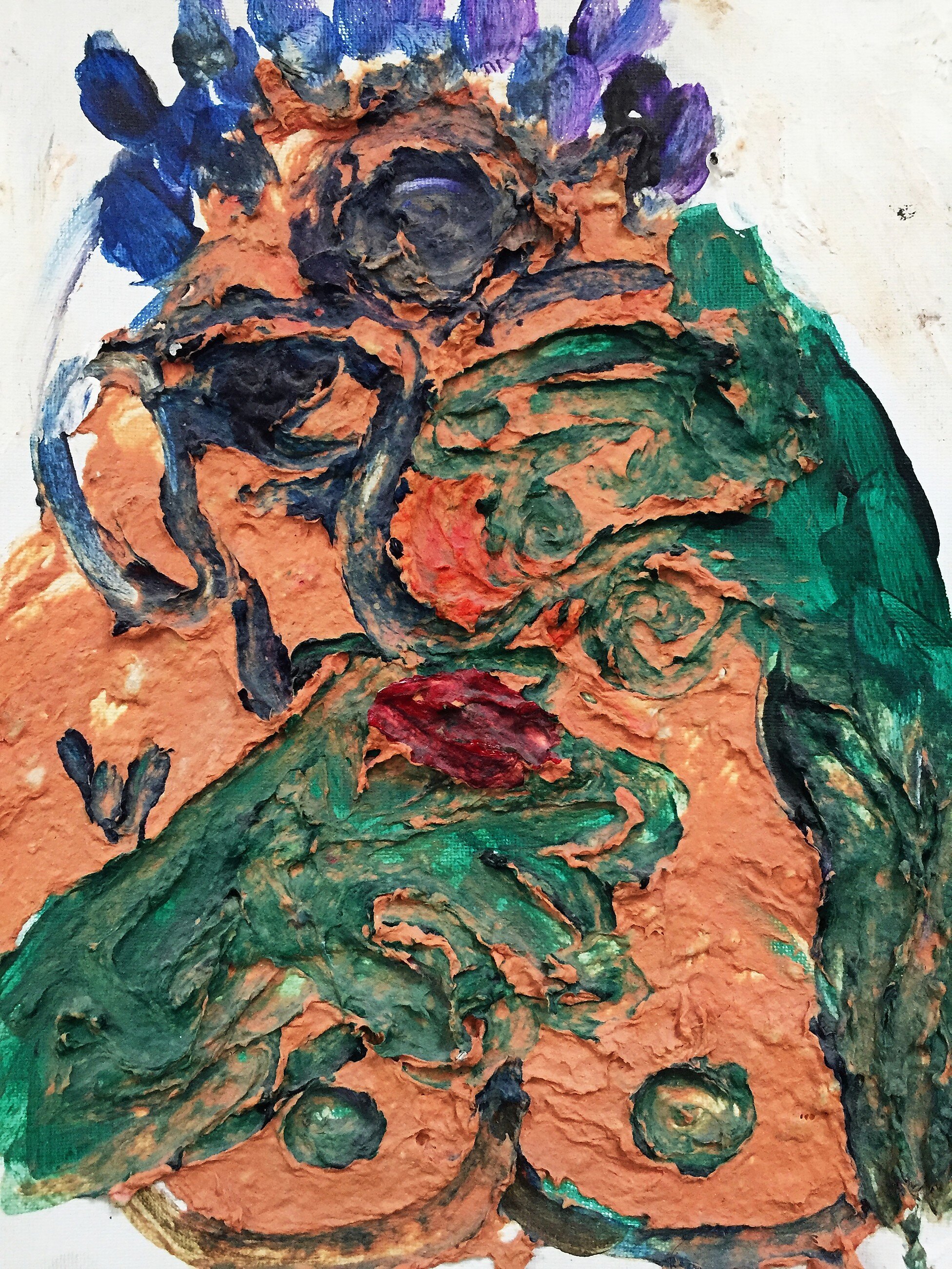faced
9 x 12
plaster & acrylic on canvas board panel
Cheyann Washington