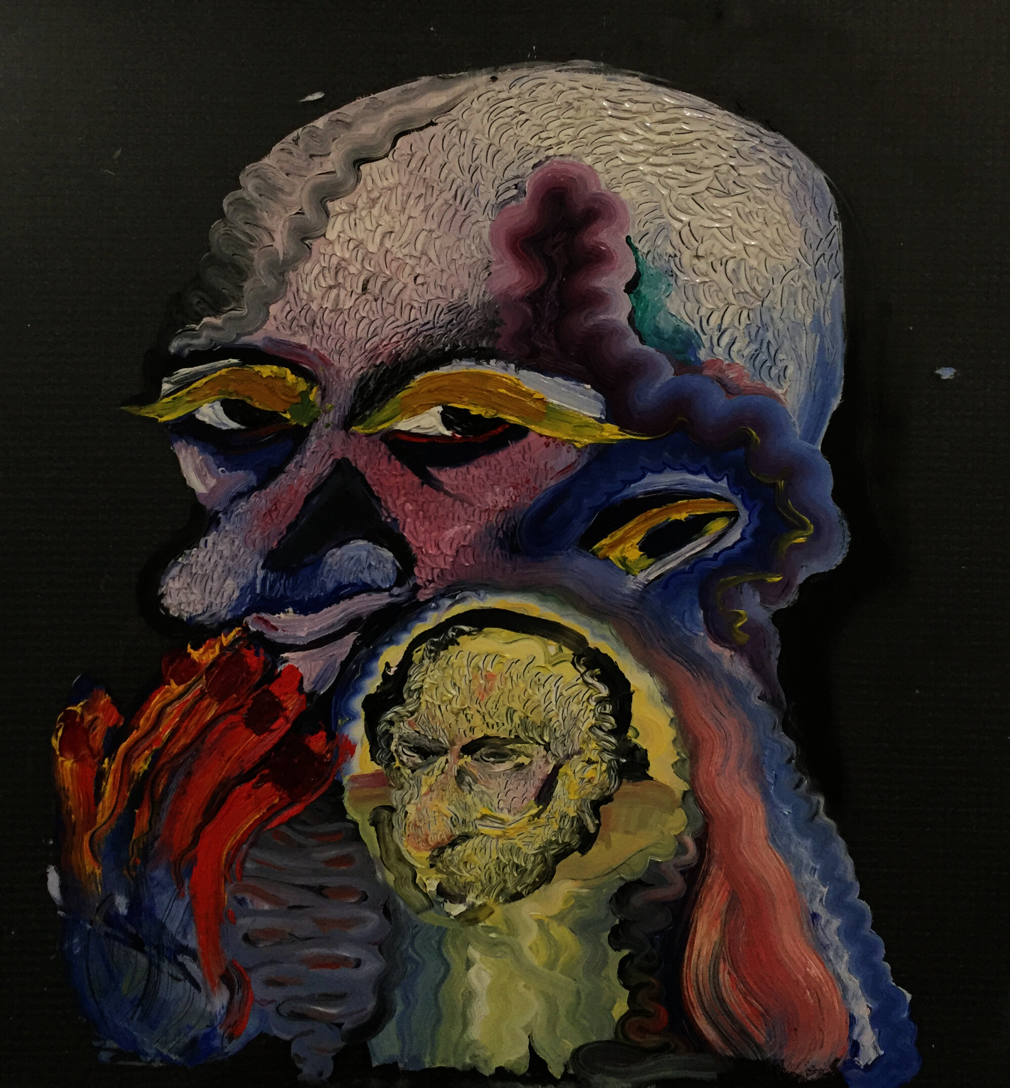 oil on glass
10x10