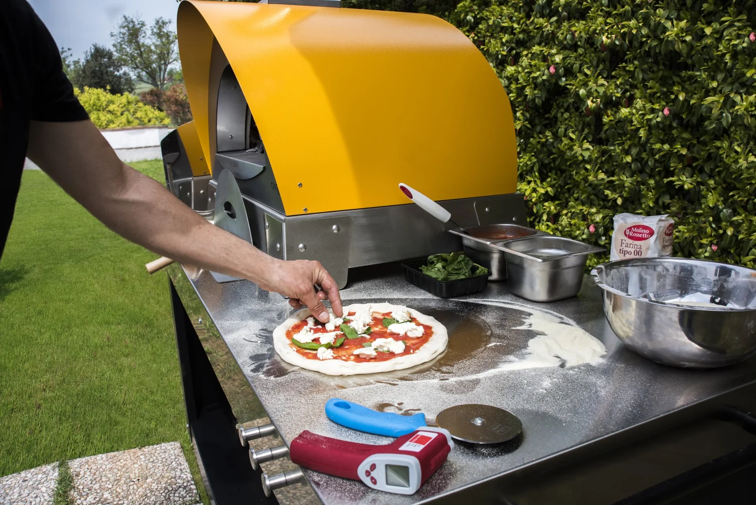 Alfa Ciao M 27-Inch Countertop Wood-Fired Pizza Oven - Fire Yellow Finish —  The BBQ Element
