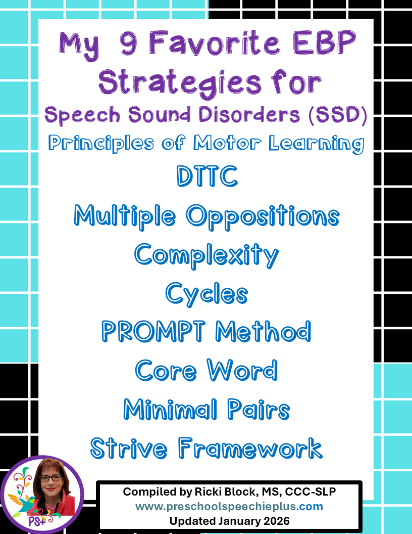 MY 9  FAVORITE EBP STRATEGIES FOR SSD