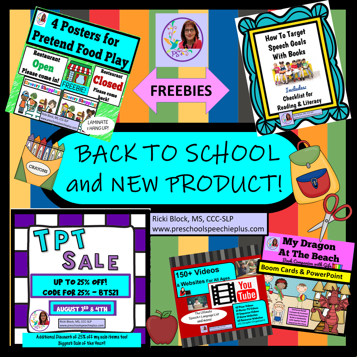 Back to School, TPT Dale, & New Product — Preschool Speechie PLUS
