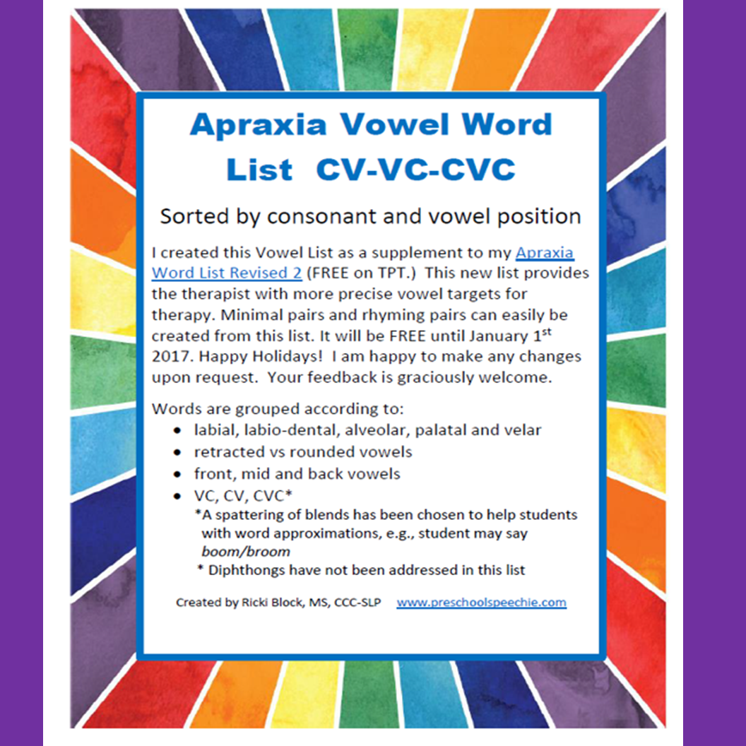 Apraxia  Vowel Word list 2.png (Copy)