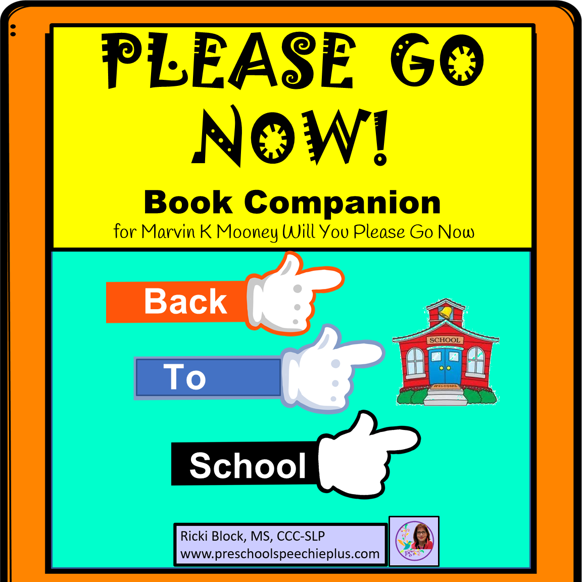 Book Companion for Marvin K. Mooney Will You Please Go Now - Great for Back to School!