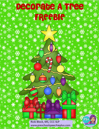 Decorate a tree FREEBIE