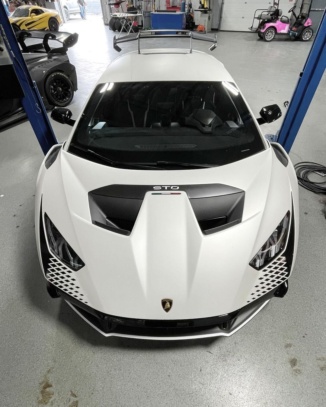2022 Lamborghini Hurac&aacute;n STO, owned by @sparklefarts14, just got even better with the installation of the Voodoo Design Catback Exhaust system by @loftusmotorsports  in Arizona. Get ready for a more powerful sound and performance from your sup