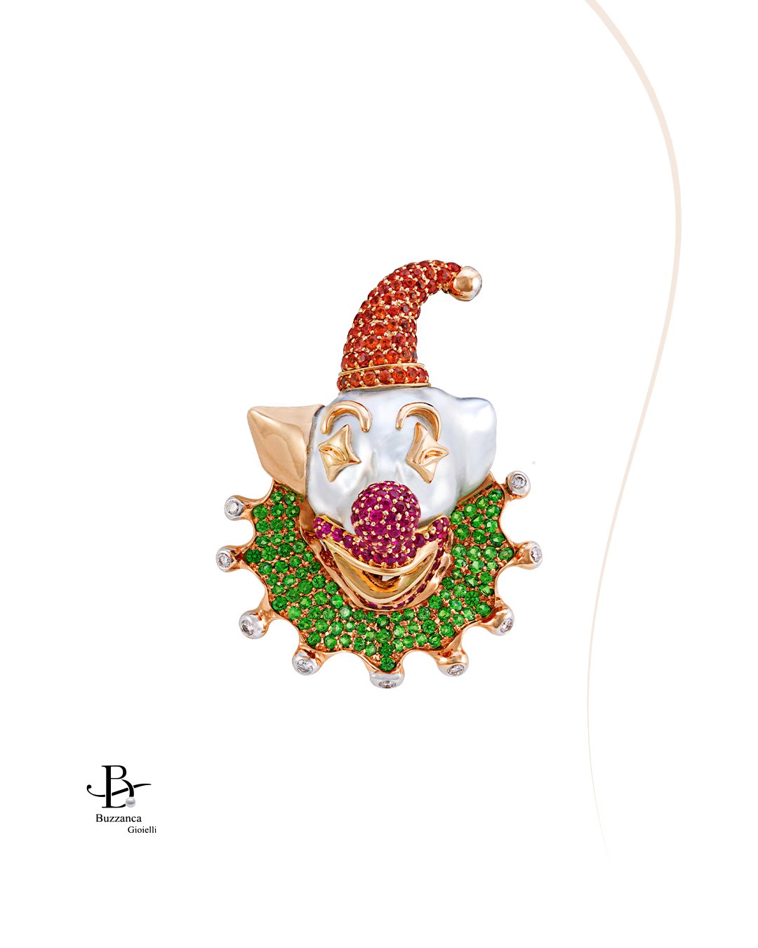 Clown Brooch